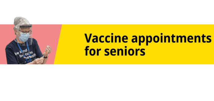 Vaccine appointments for seniors