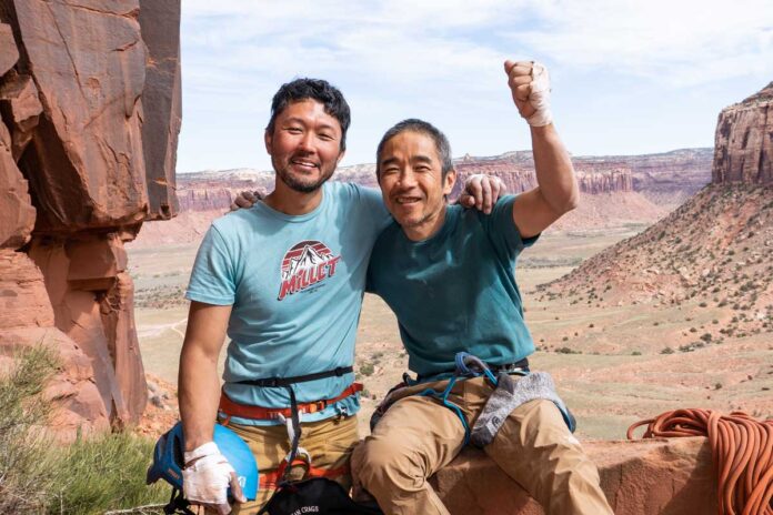 鈴木直也さん（左）と小林幸一郎さん。Photo ©Life Is Climbing Partnership
