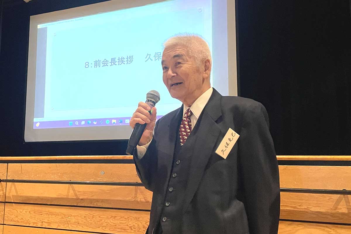 10年の任期を振り返る久保前会長。2025年1月18日、バーナビー市。Photo by Japan Canada Today